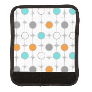 Retro Dots and Starbursts Luggage Handle Wrap
