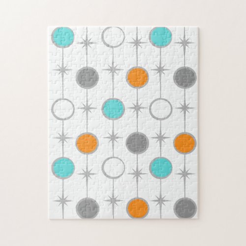 Retro Dots and Starbursts Puzzle