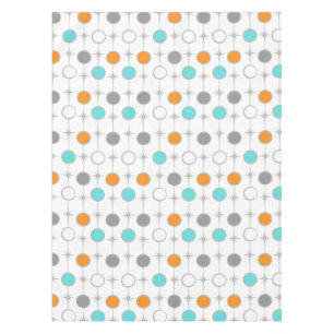 Retro Dots and Starbursts Tablecloth