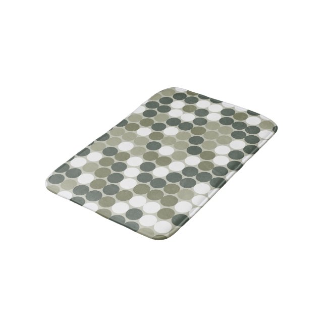 Retro dots bath mat (Angled)