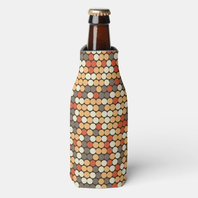 Retro dots bottle cooler (Bottle Front)