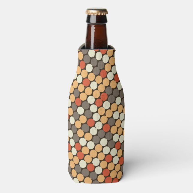 Retro dots bottle cooler (Bottle Front)