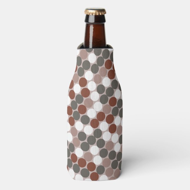 Retro dots bottle cooler (Bottle Front)