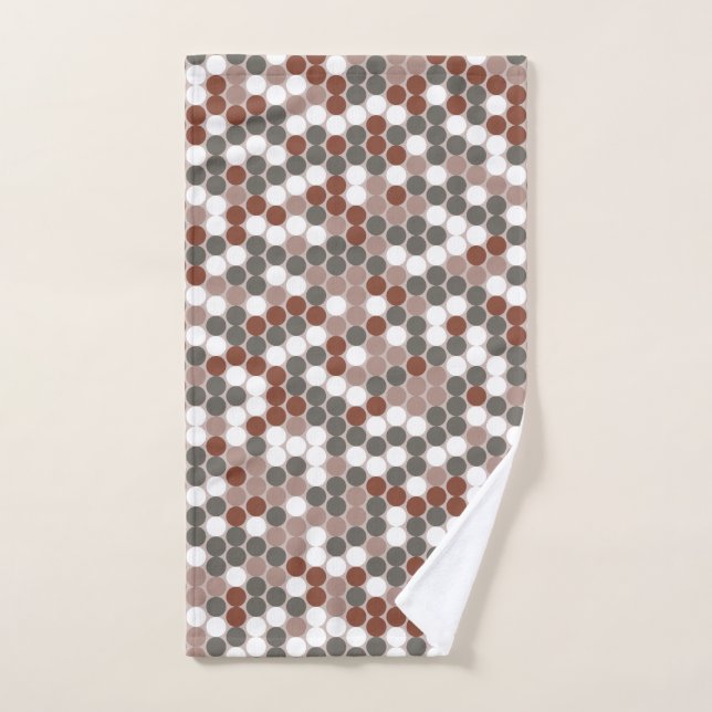 Retro dots hand towel  (Hand Towel)