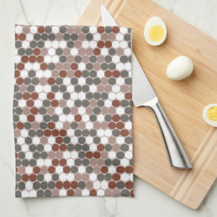 Retro dots kitchen towel