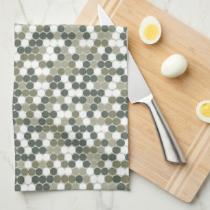 Retro dots kitchen towel