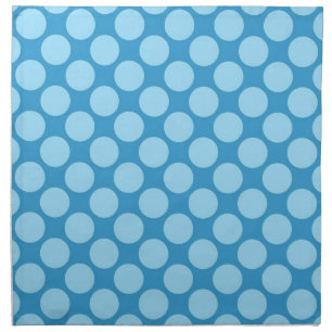 Retro dots - Ocean blue Cloth Napkin