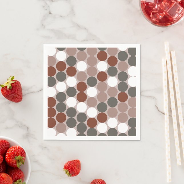Retro dots pattern napkins (Insitu)