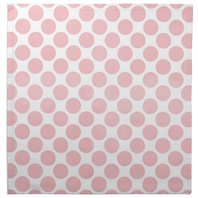 Retro dots - Shell pink Napkin (Front)