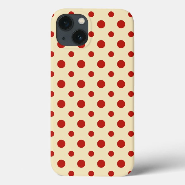 Retro Dots Strawberry&Vanilla iPad Case (Back)