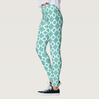 Retro Dots White Leggings