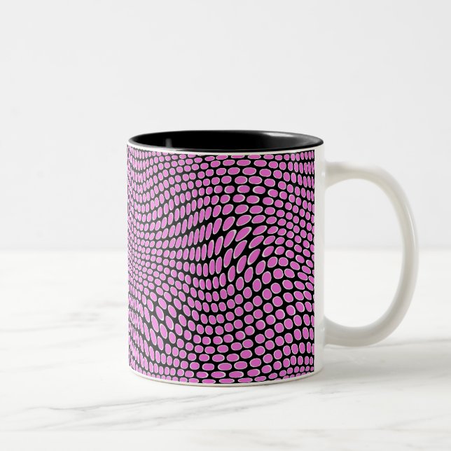 Retro dotty! Two-Tone coffee mug (Right)