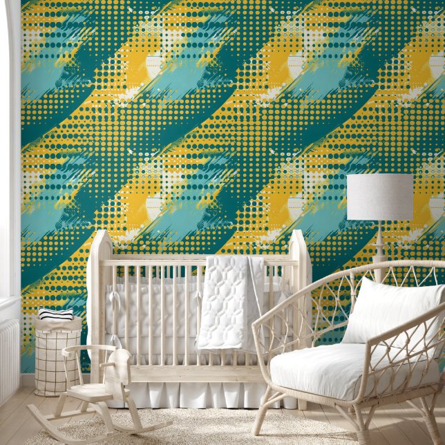 Retro Dotwave Wallpaper (Kids)