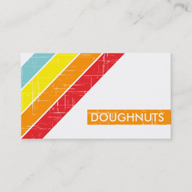 retro DOUGHNUTS loyalty card (Front)