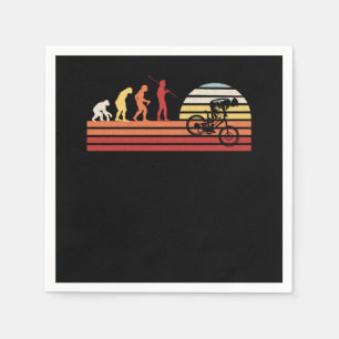 Retro Downhill Mountian Bike Vintage MTB Biker Napkins
