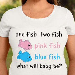 Retro Dr. Suess Theme Gender Reveal T-shirt