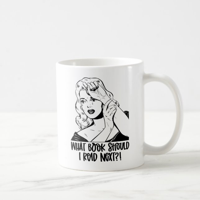 Retro Drama Reading Lover Meme Coffee Mug (Right)