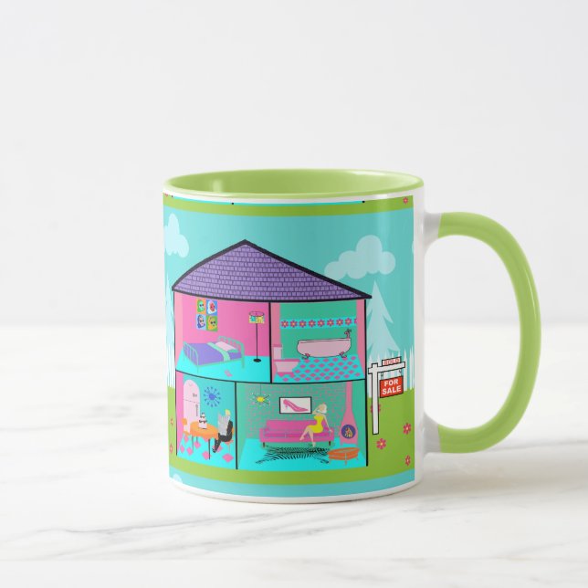 Retro Dream House Mug (Right)