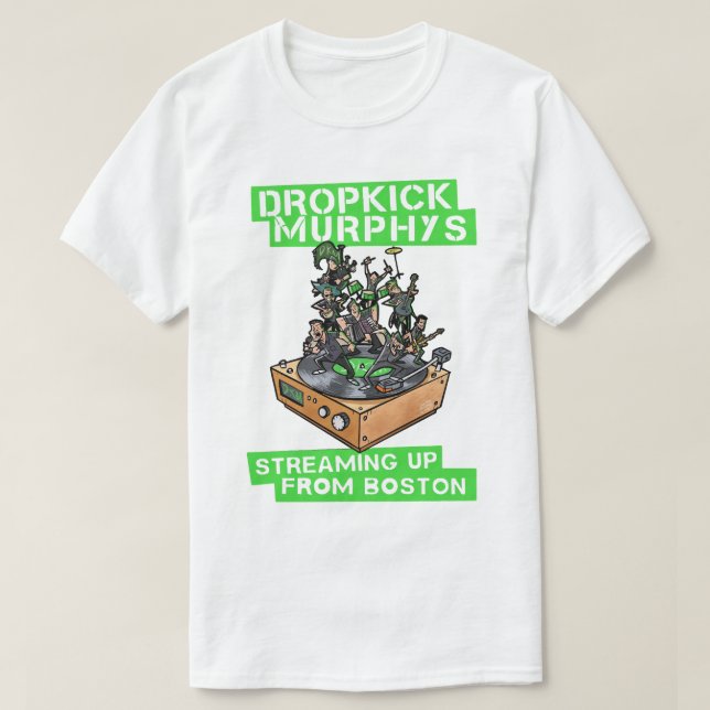 Retro Dropkick Murphys Streaming Up From Boston 20 T-Shirt (Design Front)