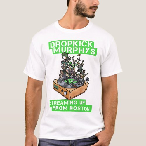Retro Dropkick Murphys Streaming Up From Boston 20 T_Shirt