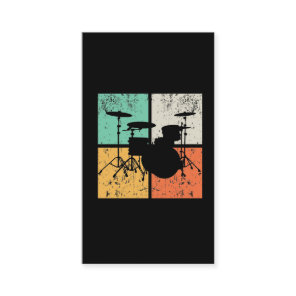 Retro Drum Set Vintage Drumming Music Drummer Business Card