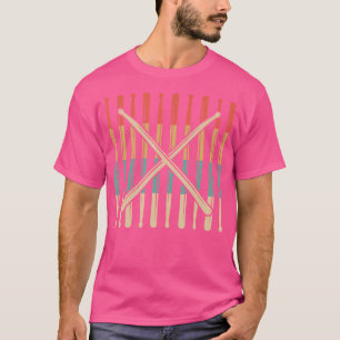 Retro Drumsticks Drums Player Percussion Drummer D T-Shirt