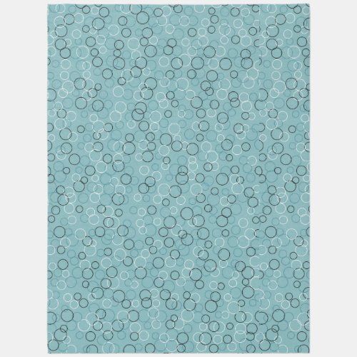 Retro Dusty Aqua Pattern Area Rug