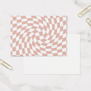 Retro Dusty Rose Sand Pink Checks Checkered   