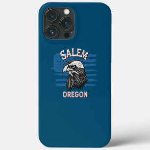 Retro Eagle USA Flag Oregon Vintage Salem iPhone 13 Pro Max Case