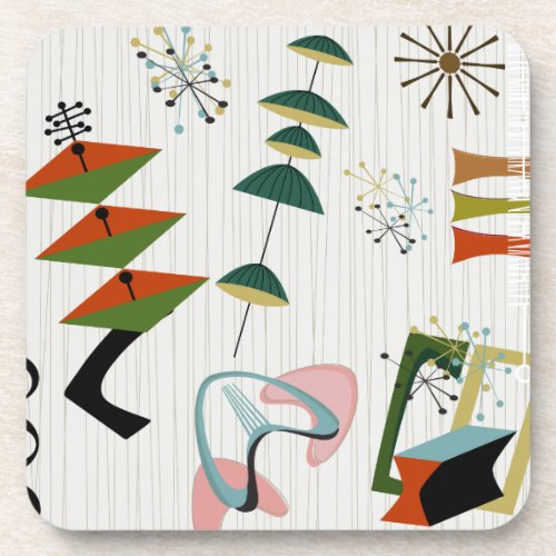 Retro Eames_Era Atomic Inspired Coaster