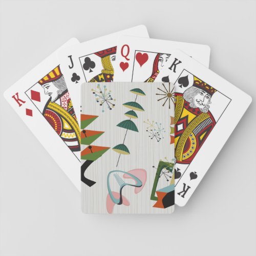 Retro Eames_Era Atomic Inspired Playing Cards
