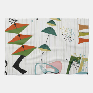 Retro Eames-Era Atomic Inspired Towel