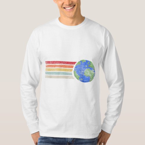 Retro Earth Space Science T_Shirt