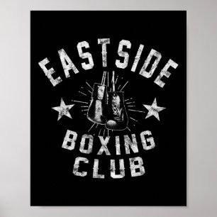 Retro East Side Boxing Club - Vintage Distressed  Poster