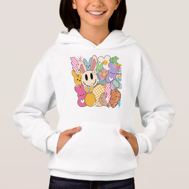 Retro Easter Collage Hoodie (Front)