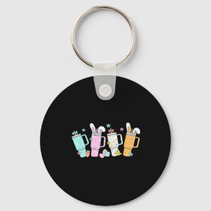 Retro Easter Day Stanley Tumbler Inspired Girls Ki Keychain