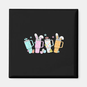 Retro Easter Day Stanley Tumbler Inspired Girls Ki Magnet