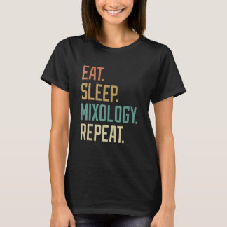 Retro Eat Sleep Mixology Repeat Vintage T-Shirt