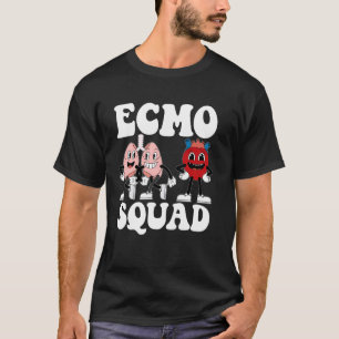 Retro ECMO Nurse Squad Ecmo Specialist Crew Cvicu  T-Shirt