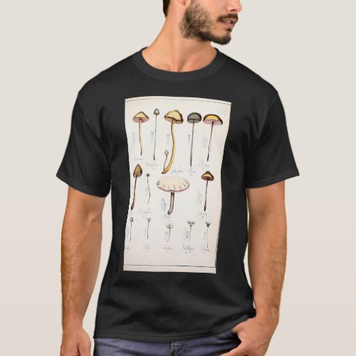 Retro edible and poisonous magic mushrooms T_Shirt