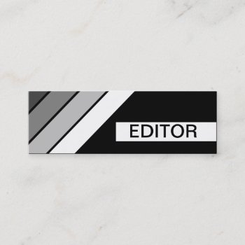 Retro Editor Mini Business Card by asyrum at Zazzle