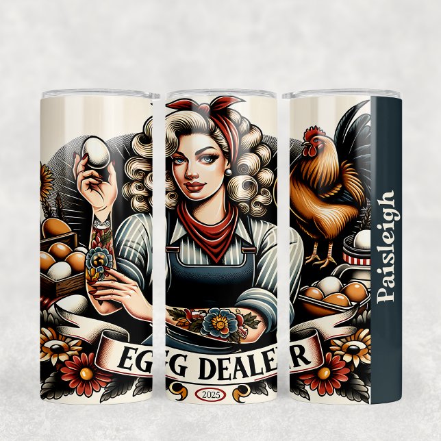 Retro Egg Dealer Farm Tumbler Design (Creator Uploaded)