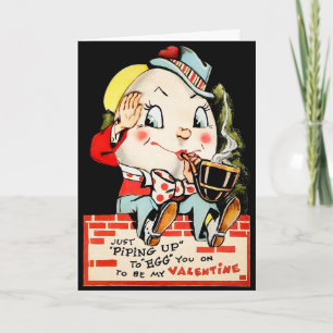 Retro Egg Valentine's Day Card