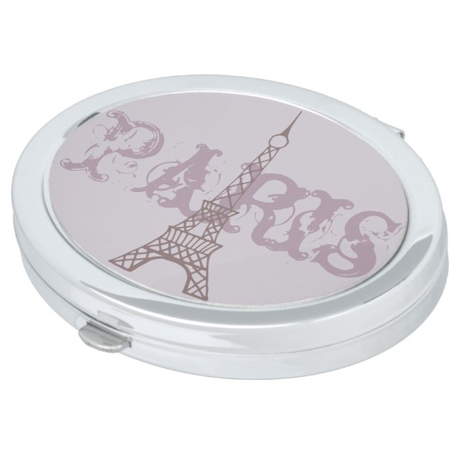 Retro Eiffel Tower Compact Mirror  (Turned)