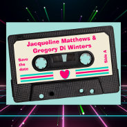Retro Eighties Music Mix Tape Save The Date Invitation at Zazzle