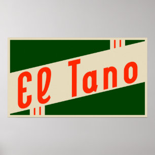 retro el tano poster