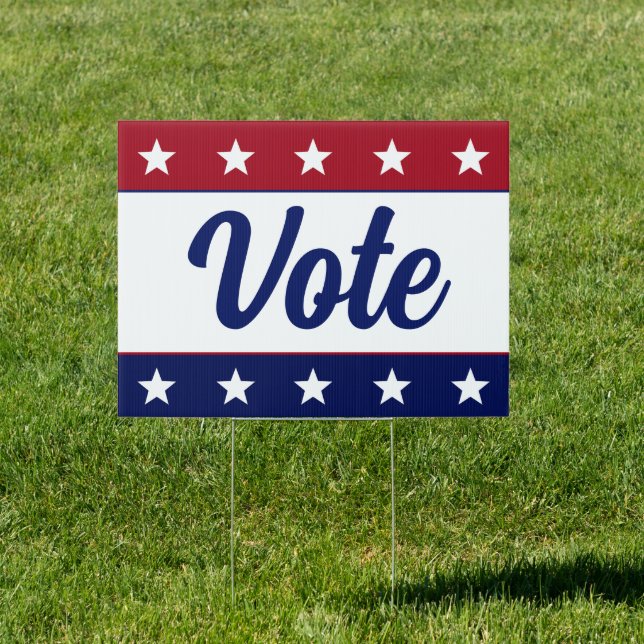 Retro Election Vote Sign (Insitu)