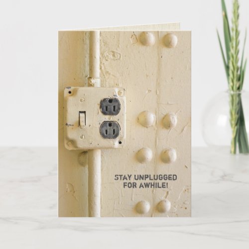 Retro electrical outlet and light switch card