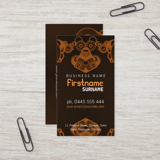 Customizable Retro Electro Music Business Card