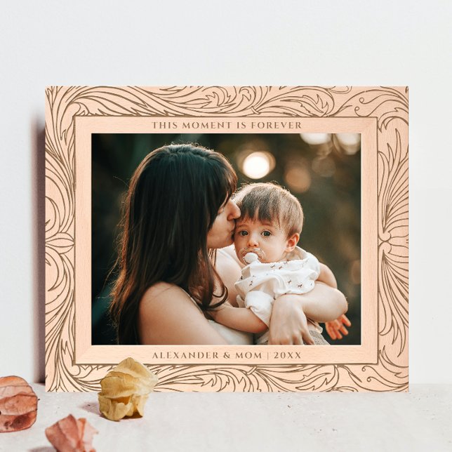 Retro Elegant Greenery Leave Family Laser Engraved Frames (Creator Uploaded)